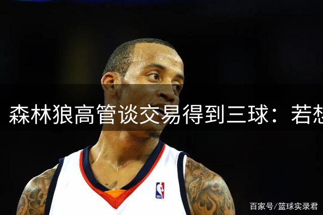 森林狼高管谈交易得到三球：若想更进一步 我们需要如此重磅运作